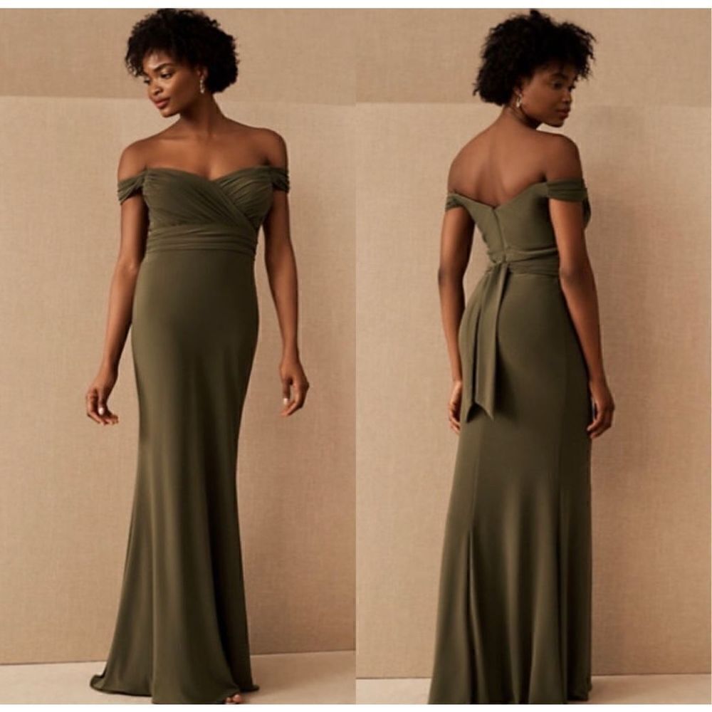 BHLDN by Anthropologie  Racine off shoulder Jersey maxi dress